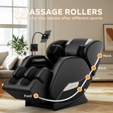 ZUN 2024 Massage Chair Recliner with Zero Gravity with Full Body Air Pressure W1875P212579