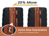 Hardshell Luggage Sets 2Pcs bag Spinner Suitcase with TSA Lock Lightweight 20" 24" 74246015