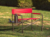 Director Chair with Side Table, Red 74608917