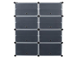 7-Tier Portable 28 Pair Shoe Rack Organizer 14 Grids Tower Shelf Storage Cabinet Stand Expandable 95502788