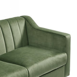 ZUN Mid Century Modern Chesterfield LOVE SEAT couch, Comfortable Upholstered sofa with Velvet Fabric and W1708141906