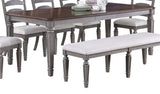 Light Grey And Cherry Contemporary Style 1pc Dining Table Wooden Frame Dining Room Furniture B011P287310