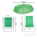 Folding Beach Chair with Umbrella Adults, Lightweight Porable Camping Chair with 265lbs Capacity 73128720