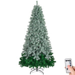 ZUN 7.5 FT Gradient Design Pre-lit Artificial Christmas Tree, Hinged Xmas Pine Tree with 1200 Branch 36196437