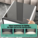 Modern Smart Side Table with Built-in Fridge, Wireless Charging, Temperature Control, Power Socket, W1172P178864