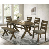 Knotty Nutmeg Dining Bench B062P145599