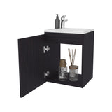 FM FURNITURE Haigleer Creek Bathroom Vanity with Integrated Sink and Faucet, Wengue B128P293878