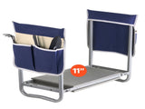 Garden Kneeler and Seat with 11" Wide Kneeling Pad, 360 lbs Capacity, Folding Design, 2 Tool Bags, 81165871