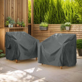 SHIELD PATIO OUTDOOR CLUB CHAIR COVER, DARK GRAY N775P230624G