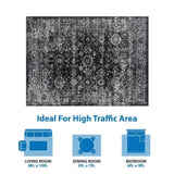 Distressed Vintage Persian Woven Area Rug B03598020