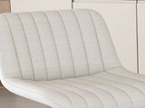 Swivel Bar Stools with Adjustable Height , Backrest, and Soft Knit Fabric - Ideal W2699P360246