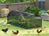 Green 98"x48"x48" Garden Crop Cage with High-Density Nylon Mesh, 2 Zippered Doors Plant Protection 06567055