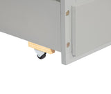 Twin Size Bed Headboard, Footboard, Trundle and Three Storage Drawers, Twin Size Pine Wood Bed W504P197161