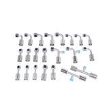 25PCS Air Conditioning Hose and Fitting Kit Includes 6810 AC Fittings & 6.5ft 83320608