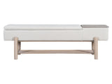 TREXM Farmhouse Upholstered Storage Bench with Hidden Compartment, Modern Entryway Bench for Living N715P308014N
