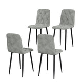 Dining Chairs Set of 4, Modern Kitchen Dining Room Chairs, Velvet Dining Chair Upholstered Cushion W578P191315