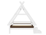 Twin House Platform Bed with Stairs, Solid Wood Twin Bed Frame, Low Profile and Childlike Fun W1580P354718