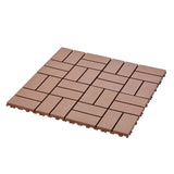 DIY friendly, easy to clean interlocking deck tiles, 11.8"x11.8" patio flooring 44 pieces per 71115815