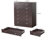 Modern Simple 7-Drawer Dresser Brown 01434832