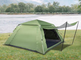 240*240*150cm Spring Quick Open Four-Person Family Tent Camping Tent Green 63071113