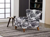 Coffee Table & Armchair Set,Vintage Luxury Style, high-back reading chair & 65092679
