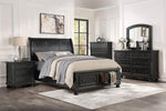 ZUN Casual Transitional Styling 1pc Chest of Drawers Black Finish Bun Feet Bedroom Furniture B01146552