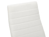 4pcs Elegant Assembled Stripping Texture High Backrest Dining Chairs White 40655595