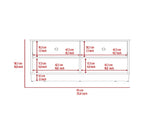 Light Oak Rectangle 2-Shelf 2-Drawer Storage Bench B06280461