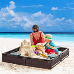 ZUN Kids Sandbox with Cover （Prohibited by WalMart） 15792332