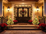 Set of 2 Small 3 Foot Cashmere Pine Christmas Tree in Cement Pot, Pre-lit 40 Warm White LEDs, 100 16975532