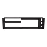 Wengue TV Stand for 70" Screen with Open Storage and Melamine Finish B062P290264