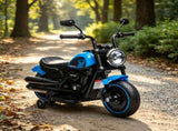 6V Blue Kids Electric Motorcycle Training Wheels, Single-Button Start Toddler Toy 83958940
