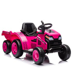 ZUN 12V Kids Ride On Electric Tractor Black Knight,Kids Ride On Toy.2WD,Non-skid tires, steering wheel, 85433866