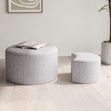 ZUN Upholstered Nesting Coffee Tables , Side Table, Footrest, Ottoman & Seat for Living Room W1435P163393