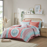 ZUN Twin Boho Comforter Set with Bed Sheets B03595822