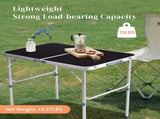 3ft Aluminum Alloy Folding Table Black 94753941