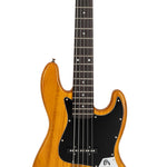 ZUN Gjazz Electric 5 String Bass Guitar Full Size Bag Strap Pick Connector 24859785