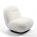 Luxury Modern Swivel Accent Chair, Tight Back Ice Flower Velvet Sofa Chair, Minimalist Style Comfy W2664P256538