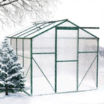 ZUN Polycarbonate Greenhouse,6'x 8' Heavy Duty Walk-in Plant Garden Greenhouse for Backyard/Outdoor 32970978