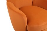 Velvet Swivel Barrel Chair, Swivel Accent Chairs Armchair for Living Room, Reading Chairs for W1361116860