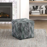 Modern Multi-Color Fabric Upholstered Ottoman, Non-Slip Floor, Bean Bag Chair, 1pc Sitting B011P251660
