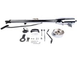 Chrome 30" Steering Column Hot Street Rod Tilt Automatic with Key and Adapter 22319633