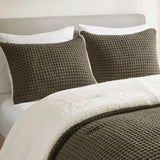 Waffle Knit Chenille Comforter Set Full/Queen B035P294136