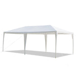 ZUN 3*6m Non-Cloth PE Cloth Plastic Sprayed Iron Pipe Outdoor Party Tent White 08645783