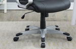 ZUN Classic 1pc Office Chair Black Color Cushioned Headrest Adjustable Work Silver Armrest HS00F1685-ID-AHD