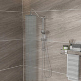 Shower Set - 10inch Overhead Shower and Hand Shower, Round Shower Set, Dual Shower Heads, Chrome W124357627