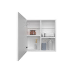 ZUN Duma 21.1" H x 19.7" W Mirror Medicine Cabinet, One door with Four interior Shelves for Bathroom, B200P240246