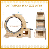Cat Wheel 6-in-1 Cat Exercise Wheel,Upgraded Cat Wheel Exerciser for Indoor Cats,Large Cat W1790133437