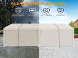 Carport, 1220 Heavy Duty Portable Carport Garage Tent for Outdoor Storage Shelter white 13309588