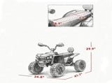 4V Kids ATV 4 Wheeler 2 Seater Ride On Toys with Dual Motors High Low Speed 93182235